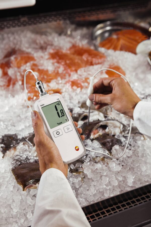 Testo 108-2 ūdensizturīgs termometrs ar sensoru vadā 0563 1082