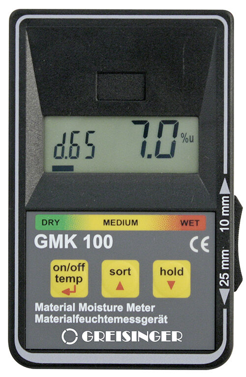 Greisinger GMK 100 uzliekams materiālu mitruma mērītājs (ražots Vācijā)