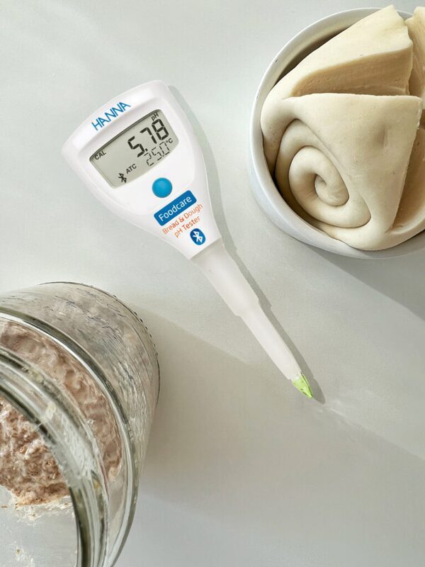 Hanna Instruments HALO2 Foodcare HI-9810382 Bluetooth pH testeris maizei un mīklai