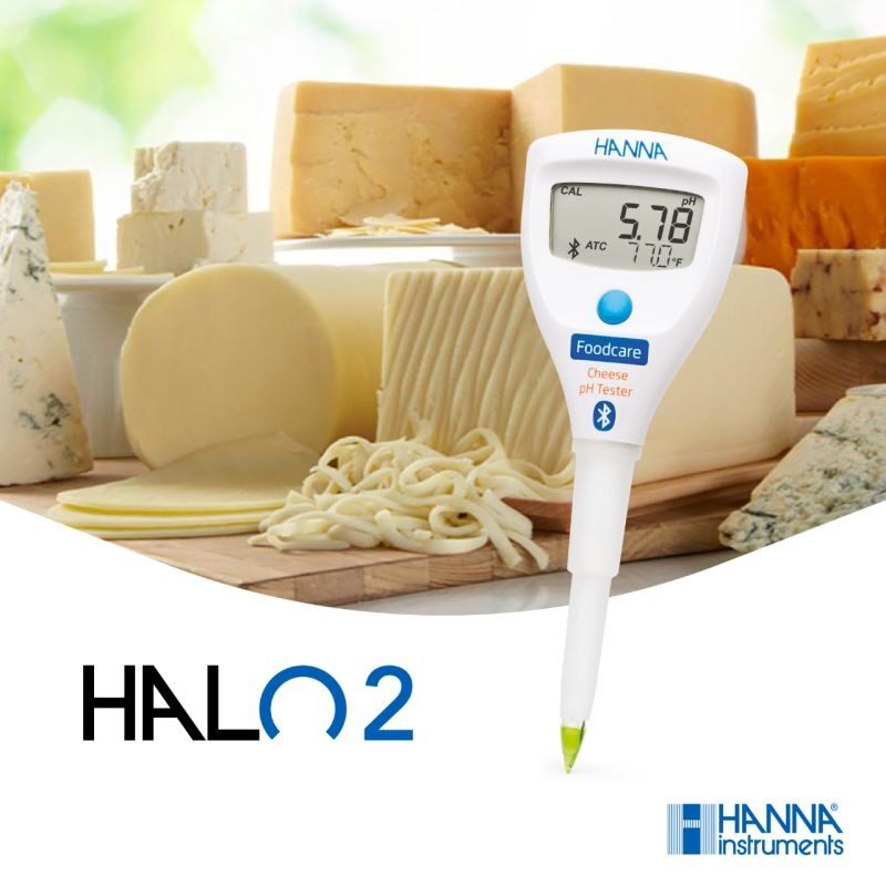 Hanna Instruments HALO2 Foodcare HI-9810322 Bluetooth pH testeris sieram