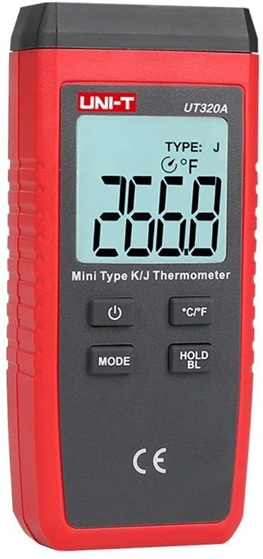 UNI-T UT320A termometrs lietošanai kopā ar K/J-tipa sensoru