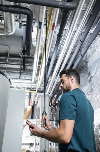 Testo 400 un 440 gaisa plūsmas, spiediena un higrotermometra zonde 0635 1571