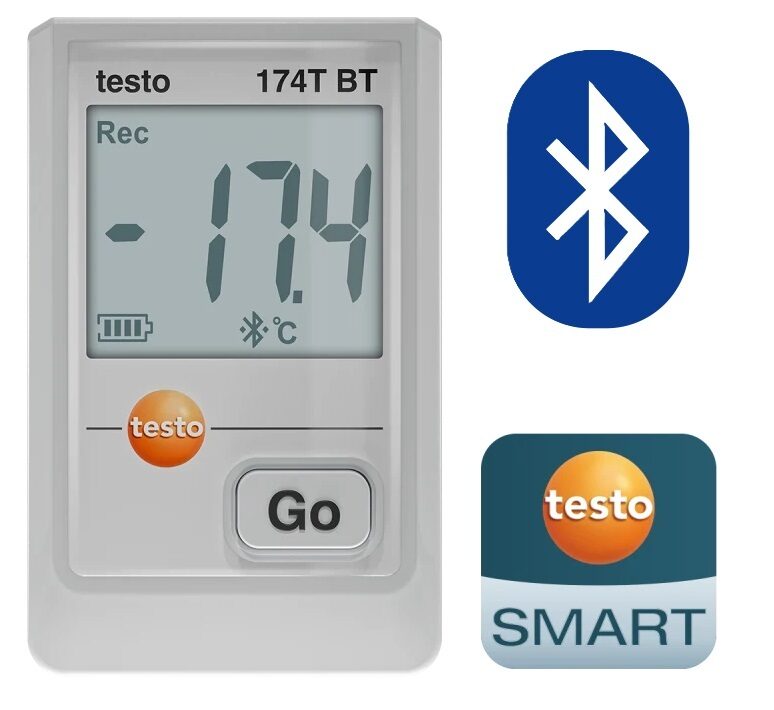 Testo 174 T BT Bluetooth temperatūras datu logeris 0572 1742 01