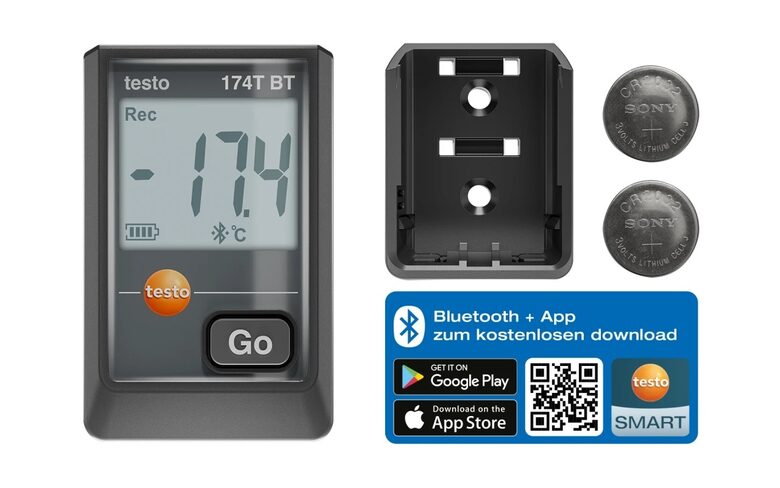 Testo 174 T BT Bluetooth temperatūras datu logeris 0572 1742 02