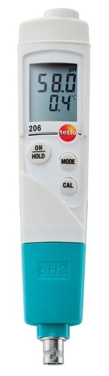 Testo 206-pH3 pH mērītājs 0563 2063 (var pievienot dažādus elektrodus)