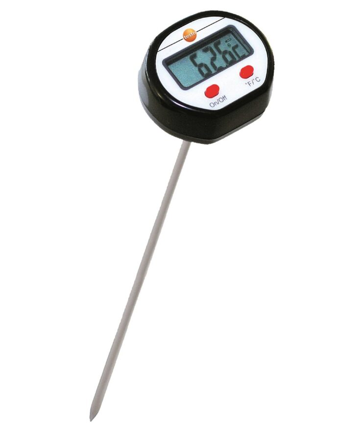 Testo Mini ieduramais termometrs ar garāku sensora kātu 0560 1111