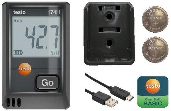 Testo 174 H mitruma un temperatūras datu logeris 0572 1741 02