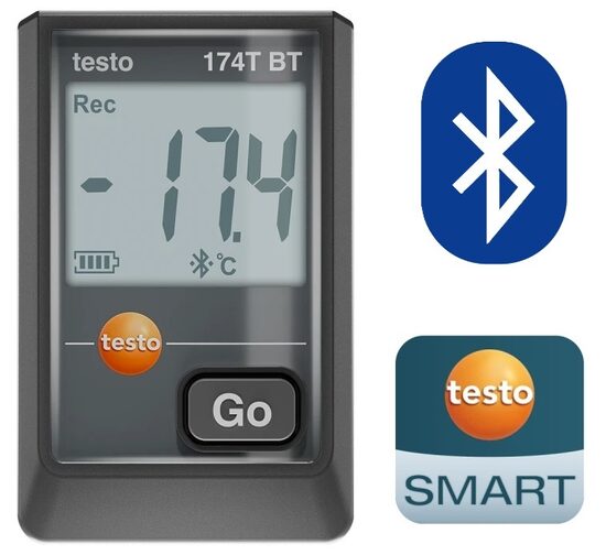 Testo 174 T BT Bluetooth temperatūras datu logeris 0572 1742 02