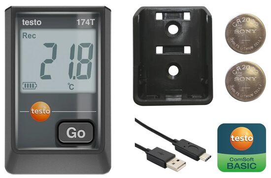 Testo 174 T temperatūras datu logeris 0572 1740 02