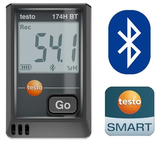 Testo 174 H BT Bluetooth temperatūras datu logeris 0572 1743 02