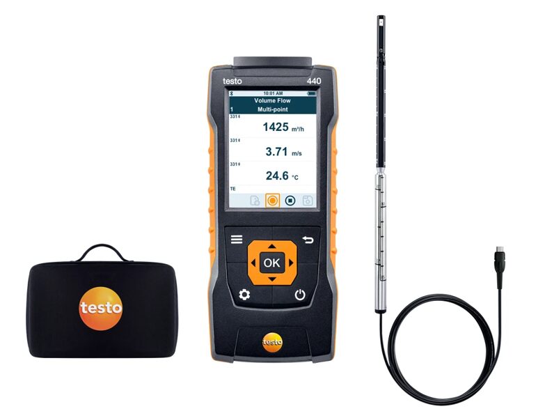 Testo 440 daudzparametru mērītājs ar anemometra zondi 0563 4400