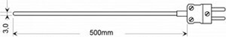 Greisinger GTT-30-0500 50cm garš temperatūras sensors