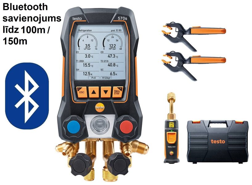 Testo 570s Bluetooth manifold Smart kit 0564 5702