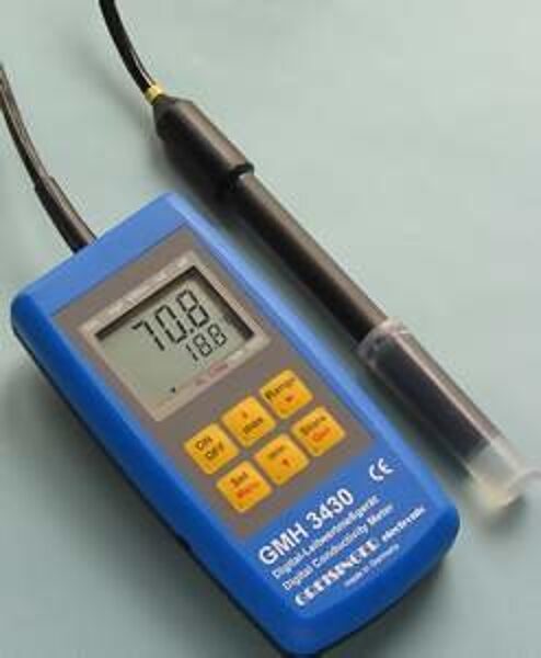 Greisinger GMH 3431 konduktivitātes, TDS, sāls satura un temperatūras testeris